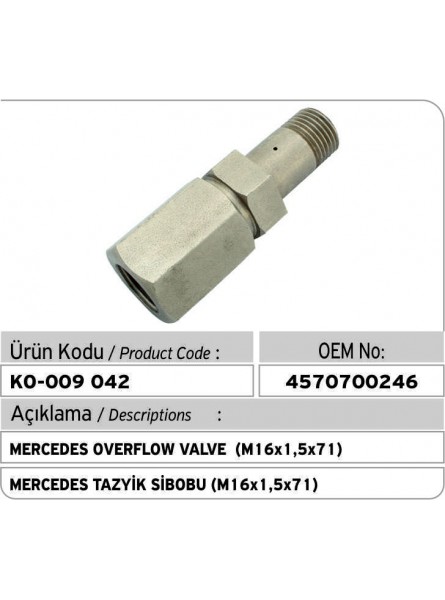 4570700246 Mercedes Перепускной клапан